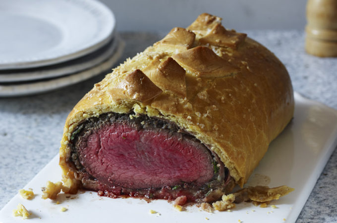 Gluten free, dairy free, Beef Wellington