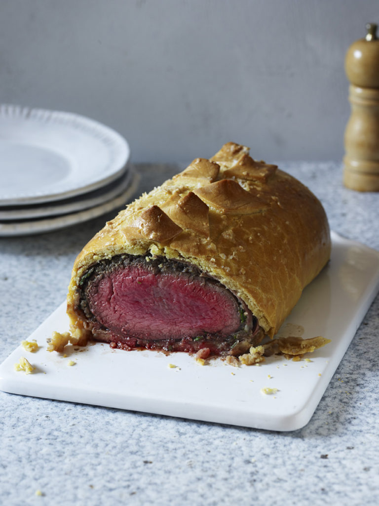 Gluten free, dairy free, Beef Wellington